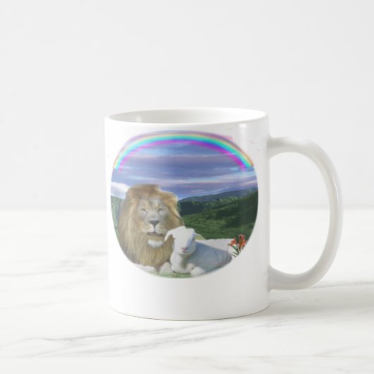 Löwe und die Lamm-Tasse Kaffeetasse (Rechts)