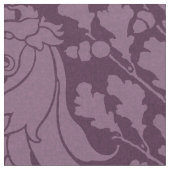 Löwe und Eiche, Eggplant Stoff (Nahaufnahme)