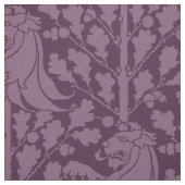 Löwe und Eiche, Eggplant Stoff (Muster)