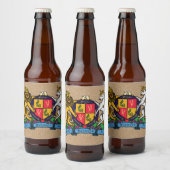 Löwe und Einhorn Rampant Bierdeckel Bierflaschenetikett (Flaschen)