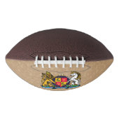 Löwe und Einhorn Rampant Bierdeckel Football (Vorderseite)