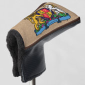 Löwe und Einhorn Rampant Bierdeckel Golf Headcover (3/4 Vorderseite)