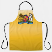 Löwe und Einhorn Rampant Bierdeckel Schürze (Vorderseite)