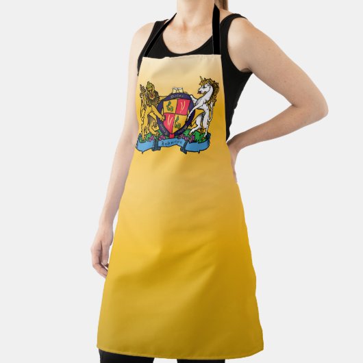 Löwe und Einhorn Rampant Bierdeckel Schürze (InSitu)