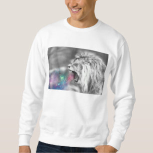 Löwe und Glitter Sweatshirt