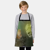 Löwe und Katze, Kinder Schürze (Getragen)