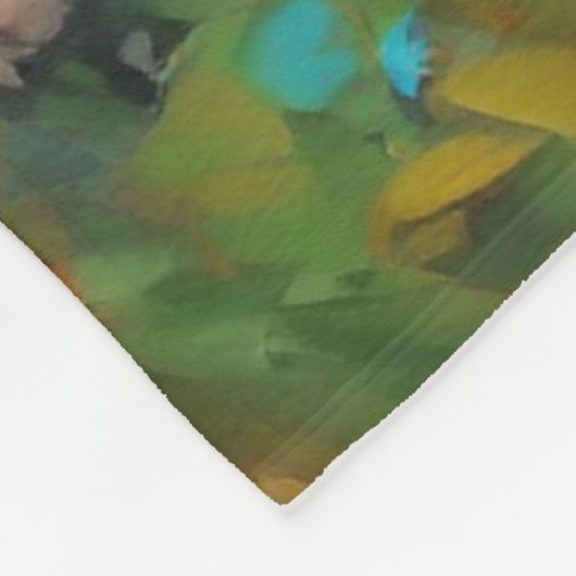 Löwe und Kübel Fleecedecke (Ecke)