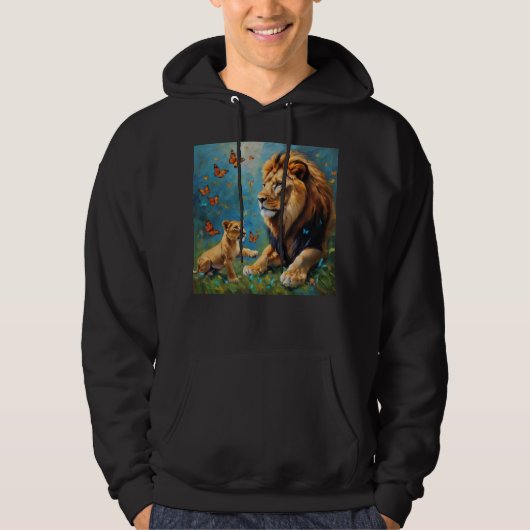 Löwe und Kübel Hoodie (Vorderseite)