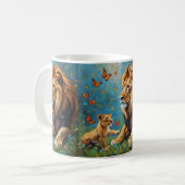 Löwe und Kübel Kaffeetasse (Vorderseite Links)