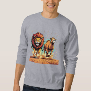 Löwe und Lama Dash Sweatshirt