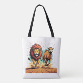 Löwe und Lama Dash Tasche (Rückseite)