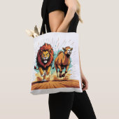 Löwe und Lama Dash Tasche (Von Nahem)