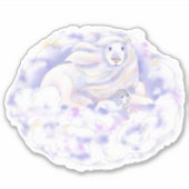 Löwe und Lamb | Aufkleber (Vorderseite)