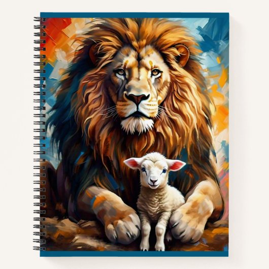Löwe und Lamb Notizblock (Vorderseite)