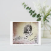 Löwe und Lamb Postkarte (Stehend Vorderseite)