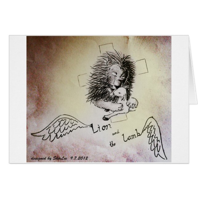 Löwe und Lamm (Vorderseite (Horizontal))