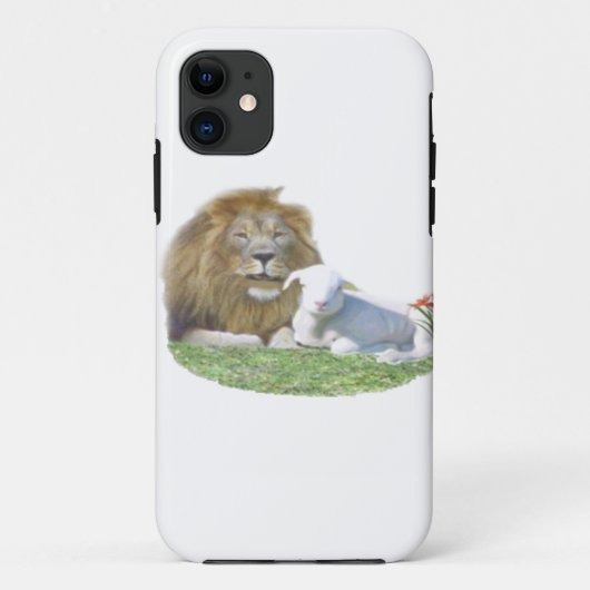Löwe und Lamm christliche Kunst Case-Mate iPhone Hülle (Rückseite)