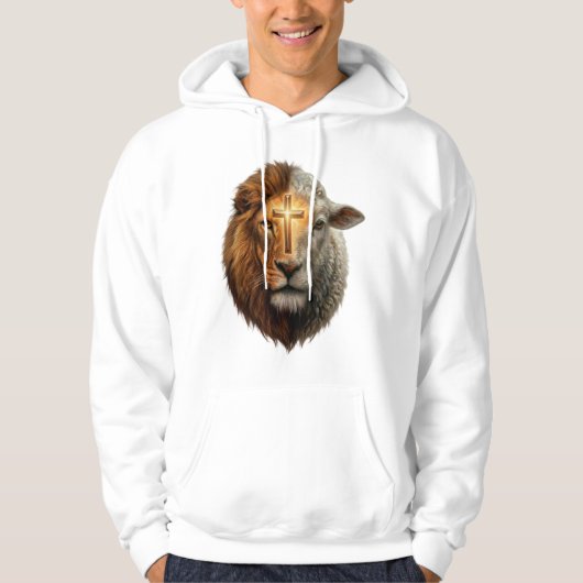Löwe und Lamm Hoodie (Vorderseite)