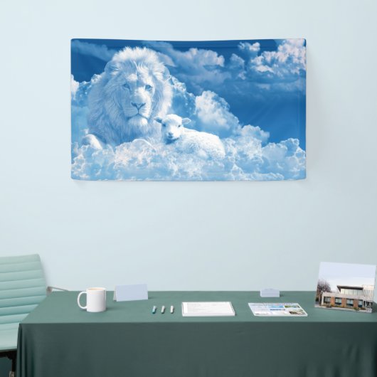Löwe und Lamm in den Wolken Banner (Messeveranstaltung)