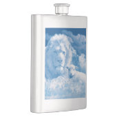 Löwe und Lamm in den Wolken Flachmann (Rechts)