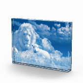 Löwe und Lamm in den Wolken Fotoblock (Rechts)