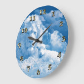 Löwe und Lamm in den Wolken Große Wanduhr (Winkel)
