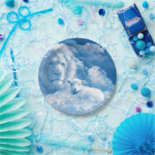 Löwe und Lamm in den Wolken Pappteller (Party)