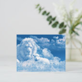 Löwe und Lamm in den Wolken Postkarte (Stehend Vorderseite)