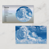 Löwe und Lamm in den Wolken Visitenkarte (Vorne/Hinten)