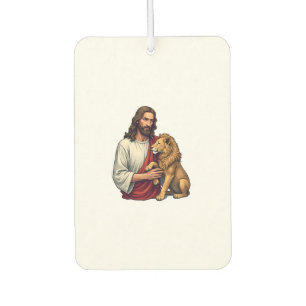 Löwe Und Lamm Jesus Graviert Faith Shirt 2 Autolufterfrischer