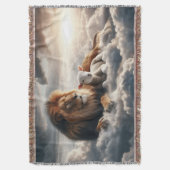 Löwe und Lamm-Keule-Keule Decke (Vorderseite Vertikal)