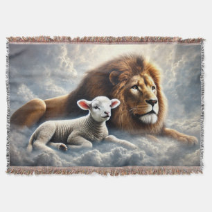 Löwe und Lamm-Keule-Keule Decke