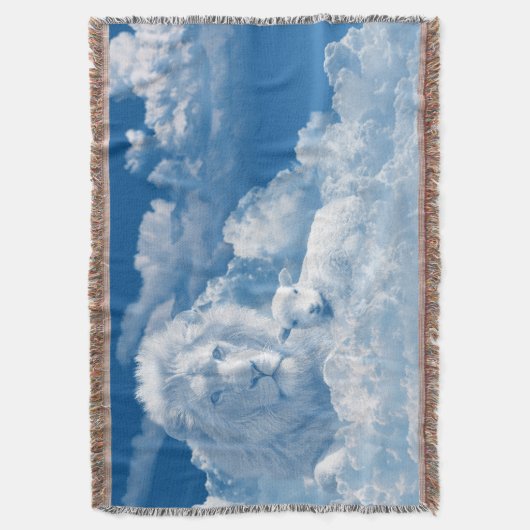 Löwe und Lamm-Keule-Keule Decke (Vorderseite Vertikal)