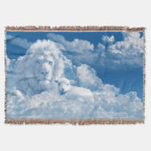 Löwe und Lamm-Keule-Keule Decke (Vorderseite)