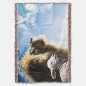 Löwe und Lamm-Keule-Keule Decke (Vorderseite Vertikal)