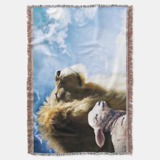 Löwe und Lamm-Keule-Keule Decke (Vorderseite Vertikal)