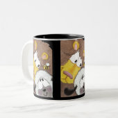 Löwe und Lamm Nah Zweifarbige Tasse (Vorderseite Links)