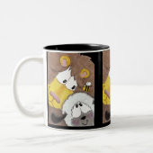 Löwe und Lamm Nah Zweifarbige Tasse (Links)
