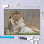 Löwe-und Lamm Weihnachten Seidenpapier (Handwerk)