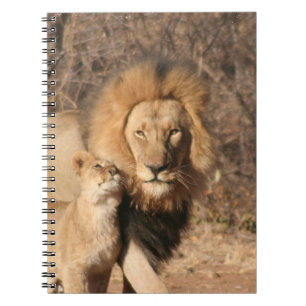 Löwe-und Löwe-CUB-Notizbuch Notizblock