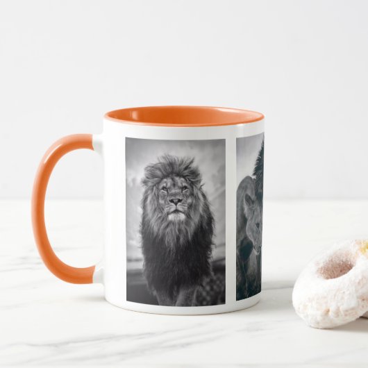 Löwe und Löwe Tasse (Mit Donut)