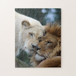 Löwe und Löwin Puzzle