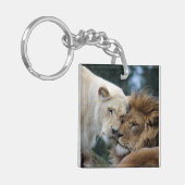 Löwe und Löwin Schlüsselanhänger (Vorderseite links)