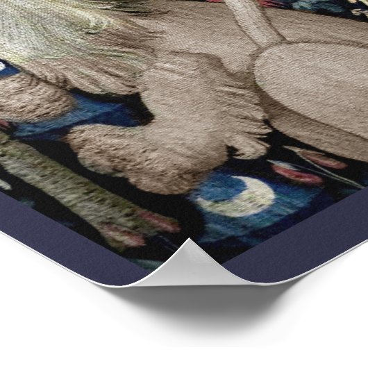 Löwe und Mitarbeiter der Sinne Poster (Ecke)