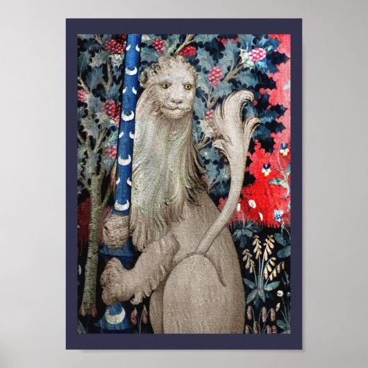 Löwe und Mitarbeiter der Sinne Poster (Vorne)