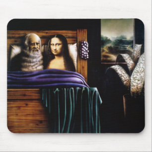 Löwe und Mona Mousepad