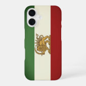Löwe und Sonnenflagge Handyhülle iPhone 16 Hülle (Rückseite)