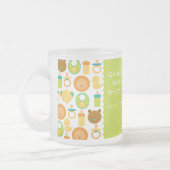 Löwe-und Teddy-Bärn-Baby-Duschen-mattierte Tasse (Links)