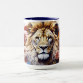 Löwe unter Blumen Tasse (Zentrum)