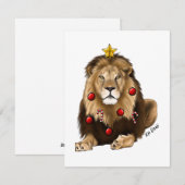 Löwe - Urlaubskarte Feiertagskarte (Vorne/Hinten)